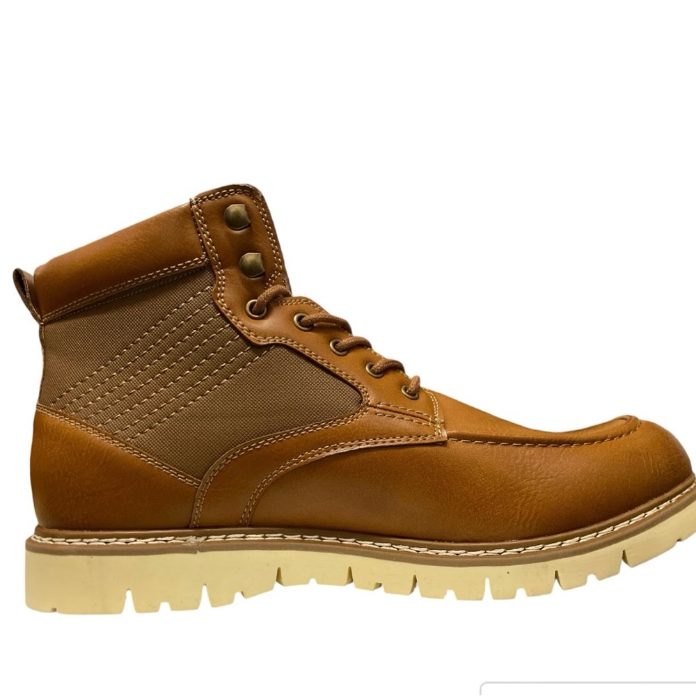 NWT Steve Madden Men's synthetic Leather 5.5” bleaker ankle Boots size 12 8